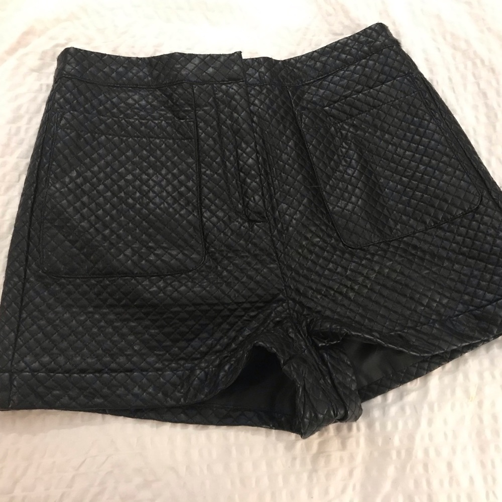 TopShop Pleather shorts